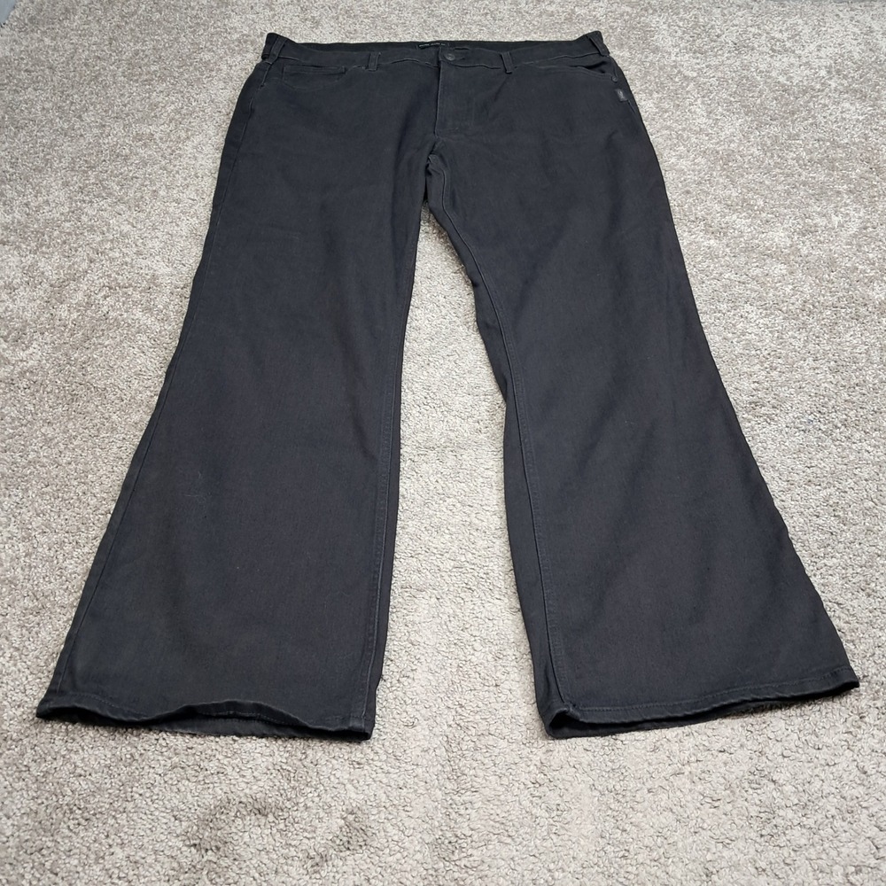 Silver Jeans Co Zac Relaxed Straight Leg Black Denim Pants M42411BVS554 W40 L32